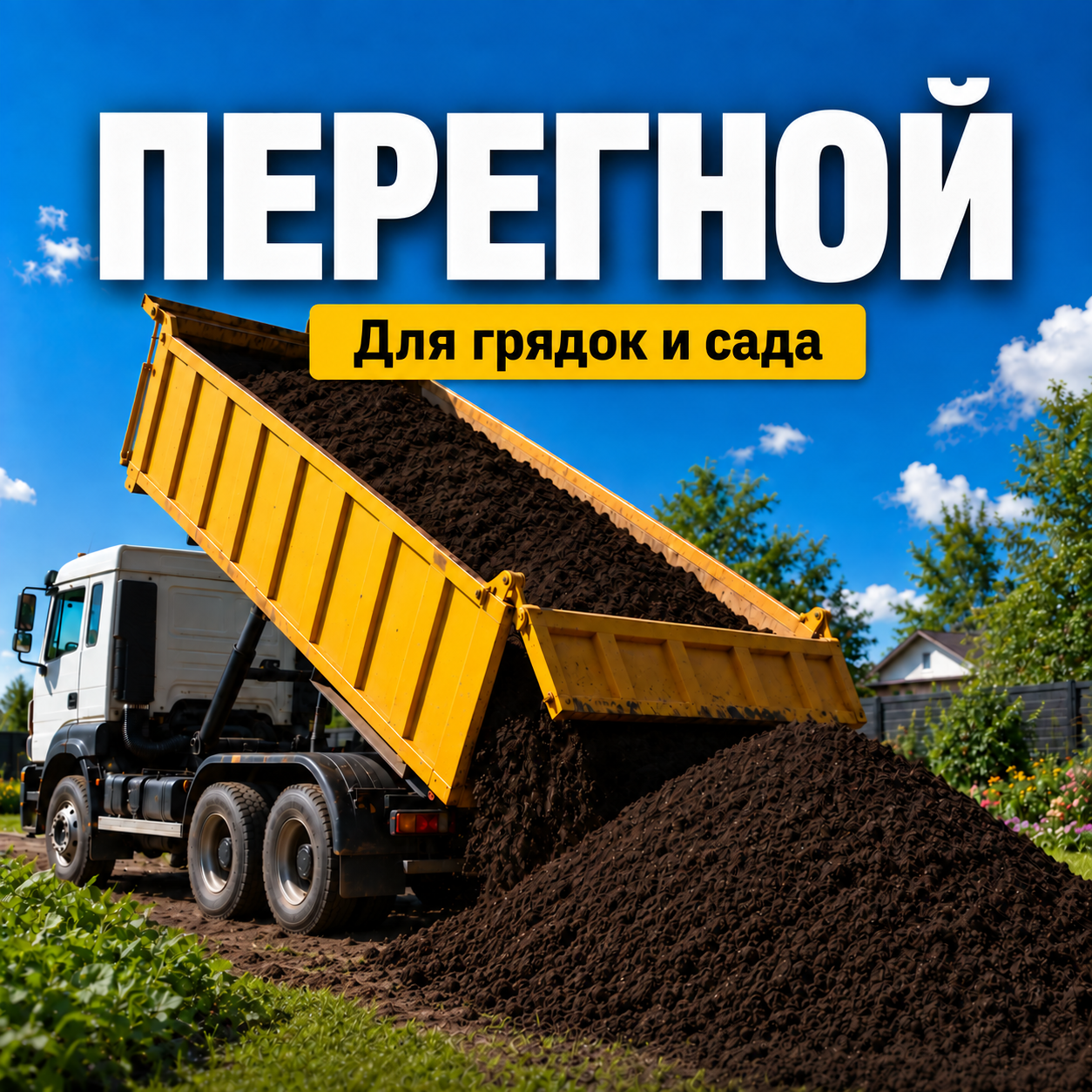 Перегной с доставкой по Ярославлю и ближайшим районам