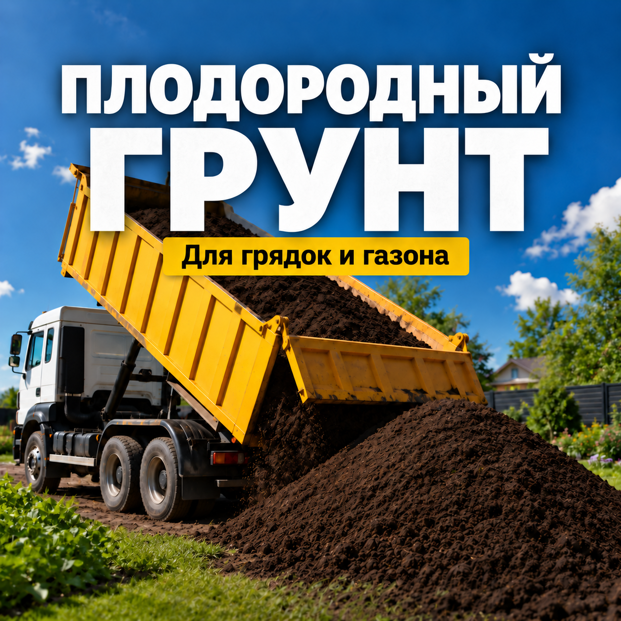 Плодородный грунт с доставкой по Ярославлю и ближайшим районам